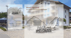 Desktop Screenshot of hotel-kurpark.de